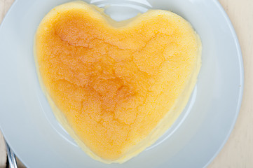 Image showing heart cheesecake