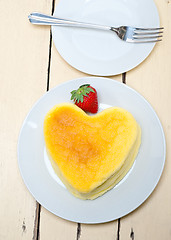 Image showing heart cheesecake