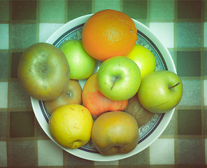 Image showing Retro look Fruits