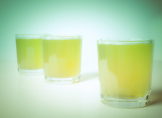 Image showing Retro look Pineapple juice