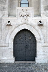 Image showing Medieval door.