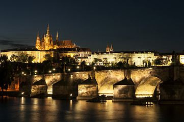 Image showing Prague at night.