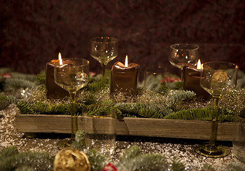 Image showing christmas place setting 