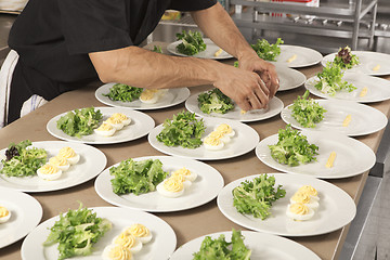 Image showing cook decorated dish