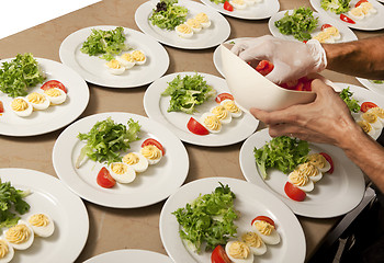 Image showing appetizer is served
