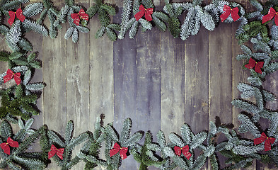 Image showing wood background christmas loops