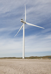 Image showing Windmill on the beach