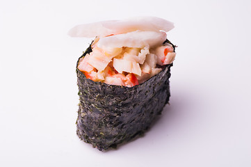 Image showing crab gunkan sushi 