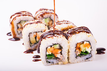 Image showing eel sushi roll