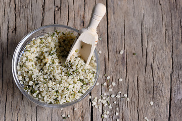 Image showing Shelled hemp seeds