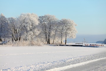 Image showing Frozen lake