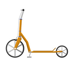 Image showing Flat vector illustration of electrical scooter