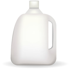 Image showing Vector illustration of white plastic bottle