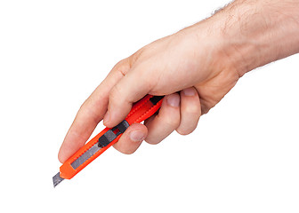 Image showing Utility knife isolated