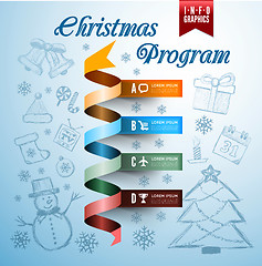 Image showing Christmas infographics