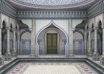 Image showing 3d Illustration Oriental Palace