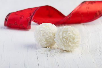 Image showing Sweet coconut balls