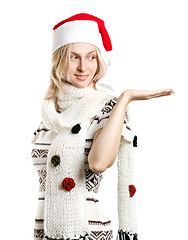 Image showing Woman Waiting For Christmas