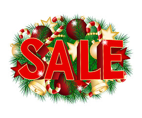 Image showing Christmas sale poster