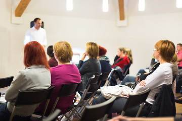 Image showing Speaker at Business Workshop. 