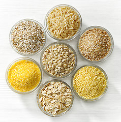 Image showing various types of cereal grains