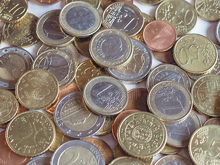 Image showing Euro coins