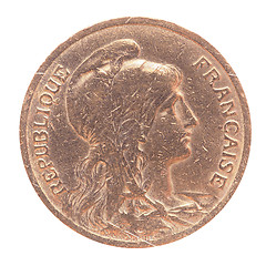 Image showing Old French coin