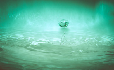 Image showing Retro look Water drop