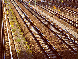 Image showing Retro look Railway