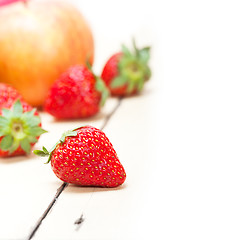 Image showing fresh fruits apples pears and strawberrys