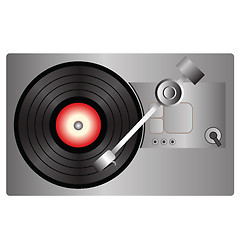 Image showing vinyl record player