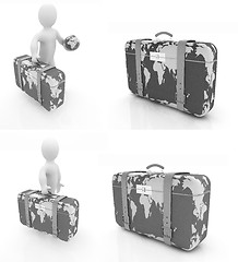 Image showing Suitcase for travel set 