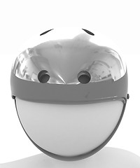 Image showing 3d man in bicycle helmet 