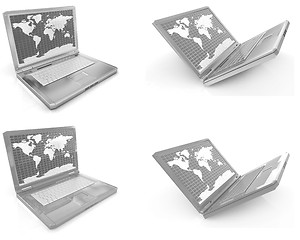 Image showing Laptop set