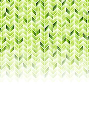 Image showing Green shiny geometric hi-tech background