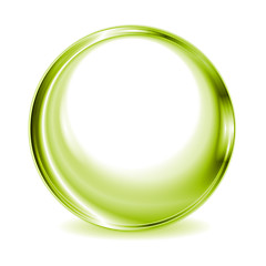 Image showing Green blurred circle shape design