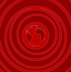 Image showing Red flat minimal tech background