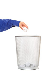 Image showing Throwing trash