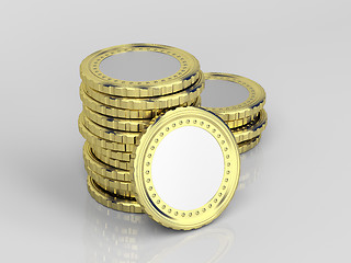 Image showing Blank coins