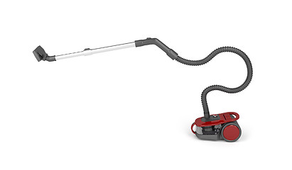 Image showing Red vacuum cleaner