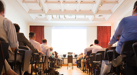 Image showing Speaker at Business Conference and Presentation.