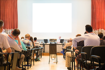 Image showing Speaker at Business Conference and Presentation.