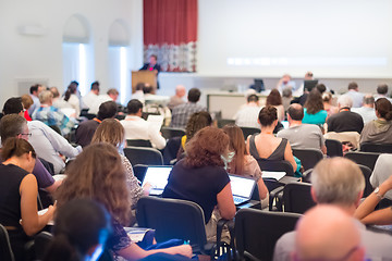 Image showing Speaker at Business Conference and Presentation.