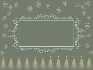 Image showing Christmas background empty