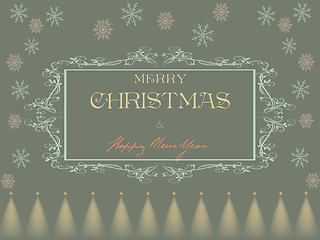 Image showing Christmas card english