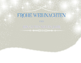 Image showing frohe Weihnachten text blau