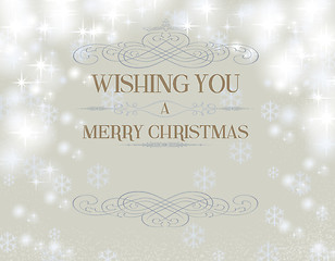 Image showing wishing you with snowflakes