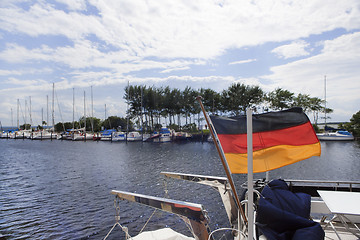 Image showing boats with Germany flag