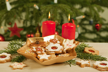 Image showing baked biscuits for the second advent