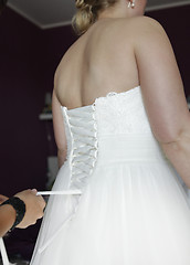 Image showing Laced wedding dress